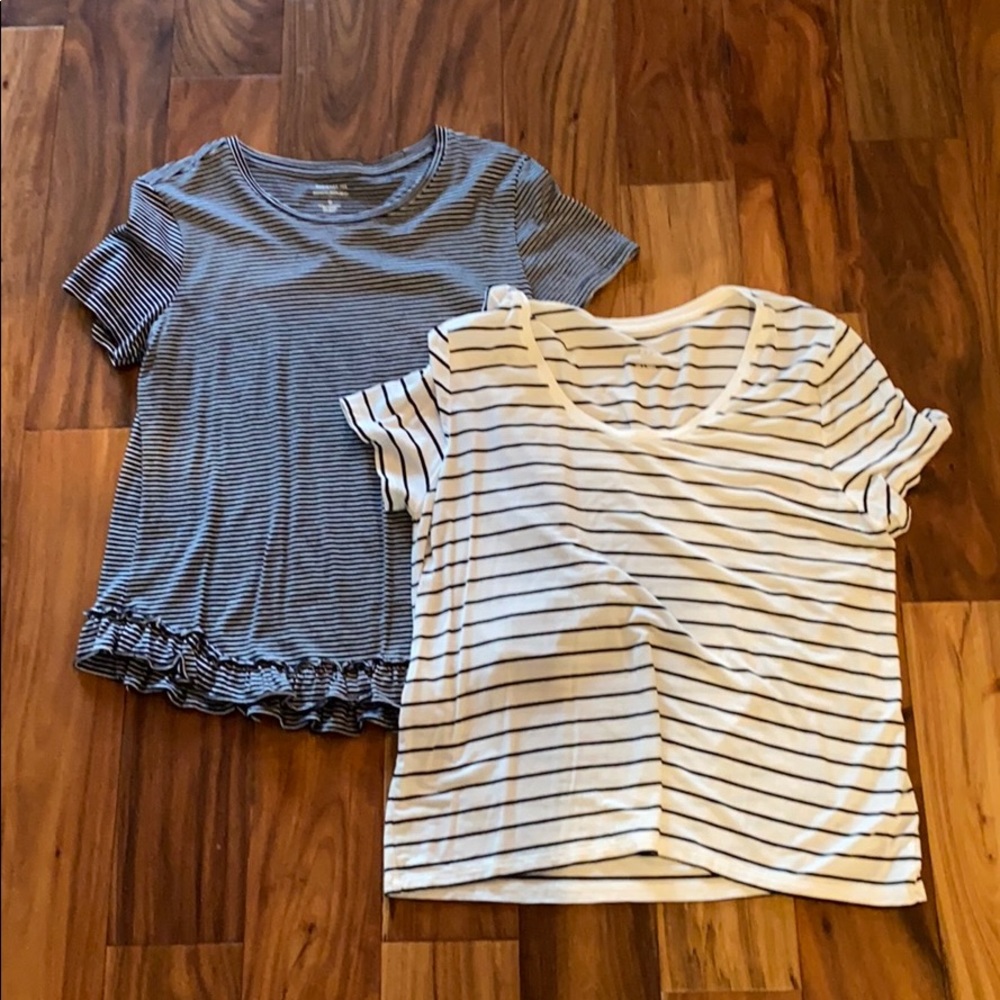 Lot of striped tees! Banana Republic and a new day